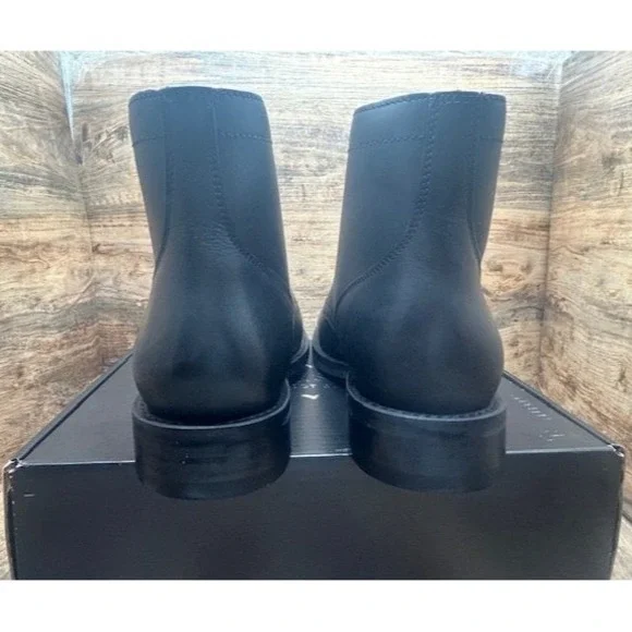 Thursday Men's President Leather Ankle Boots Handmade Black Matte NIB - Size 14 - Picture 4 of 14